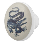 William De Morganの「Croco-Duck」セラミックノブ セラミックノブ (右)