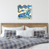 William De Morgan虎と蛇のキャンバス キャンバスプリント (インサイチュ (寝室))