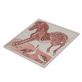 William De Morgan – キック・ゼブラ タイル (側面)