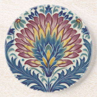 William De Morgan Oriental Flower コースター