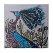 William De Morgan - Peacock - Tile 1 of 3 タイル (正面)