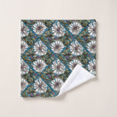 William De Morgan* Sprig of Flowers Blue White バスタオルセット (ウォッシュタオル)