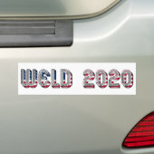 William F. Weld候補大統領の2020 バンパーステッカー (車上)
