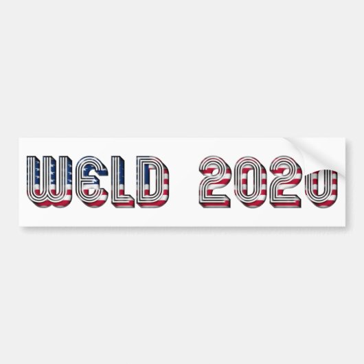 William F. Weld候補大統領の2020 バンパーステッカー (正面)
