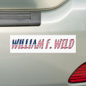 William F. Weld候補大統領の2020 バンパーステッカー (車上)