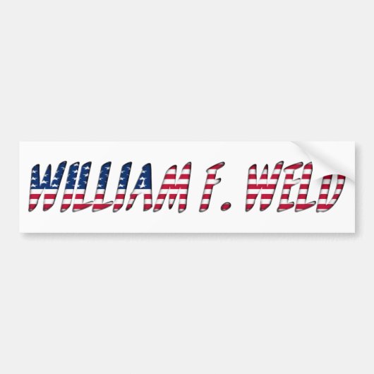 William F. Weld候補大統領の2020 バンパーステッカー (正面)
