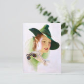 William Fulton Soare：双眼鏡の女性 ポストカード (スタンド正面)