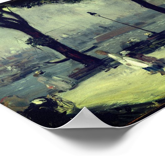 William Glackens - East River Park (c. 1902) ポスター (角)