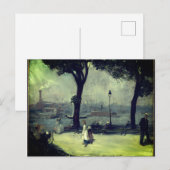 William Glackens - East River Park (c. 1902) ポストカード (正面/裏面)