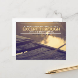 William Gladstone感動的引用文「ミス」 ポストカード