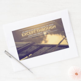 William Gladstone感動的引用文「ミス」 長方形シール