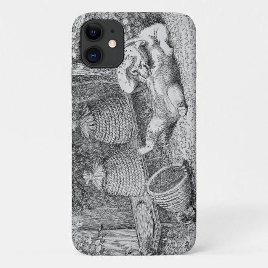 William H. Beard - Bear Stung by Bees Case-Mate iPhoneケース (裏面)