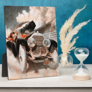 William Harnden FosterによるCar vs Train フォトプラーク