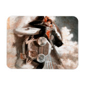 William Harnden FosterによるCar vs Train マグネット (横)