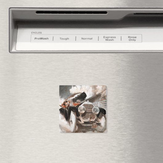 William Harnden FosterによるCar vs Train マグネット (インサイチュ (食洗機))