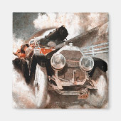 William Harnden FosterによるCar vs Train マグネット (正面)