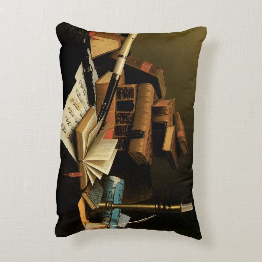 William Harnettによるファインアート アクセントクッション (裏面(縦))