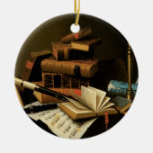 William Harnettによるファインアート セラミックオーナメント (正面)