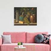 William Harnett – ジャストデザート キャンバスプリント (インサイチュ (リビング))