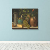 William Harnett – ジャストデザート キャンバスプリント (インサイチュ (ウッドフロア))