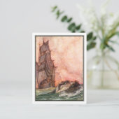 William Heath Robinson -ヴィンテージ船アート ポストカード (スタンド正面)