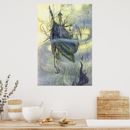 William Heath Robinson – 英語の歌 ポスター (キッチン)