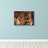 William Hogarth – 結婚契約 キャンバスプリント (インサイチュ (ウッドフロア))