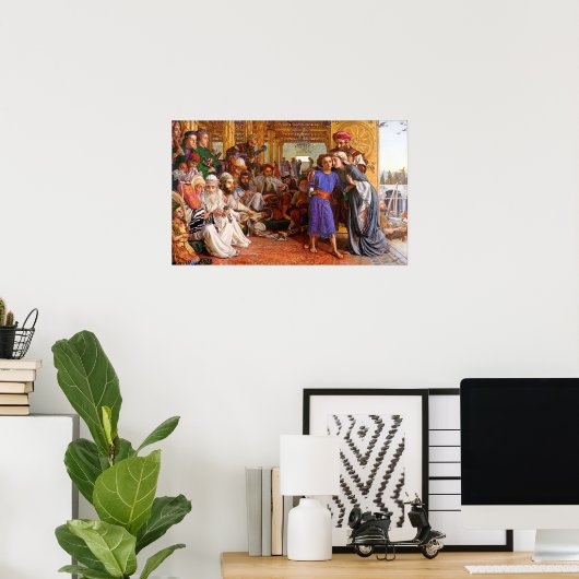 William Holman Hunt The Finding of the Saviour ポスター (ホームオフィス)