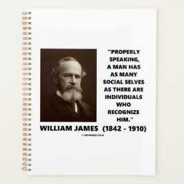 William James Many Social Selves Quote プランナー手帳