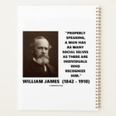 William James Many Social Selves Quote プランナー手帳 (裏面)