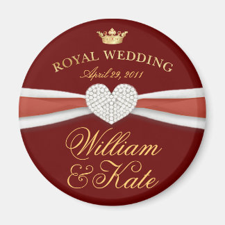 William & Kate – の王室の記念結婚贈り物 マグネット