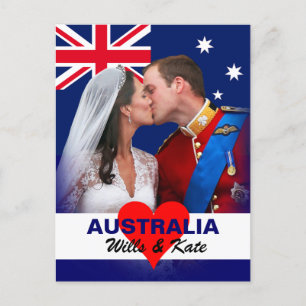 William & Kate – オーストラリアのポストカード ポストカード