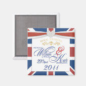 William & Kate – 記念結婚磁石 マグネット (正面/裏面)
