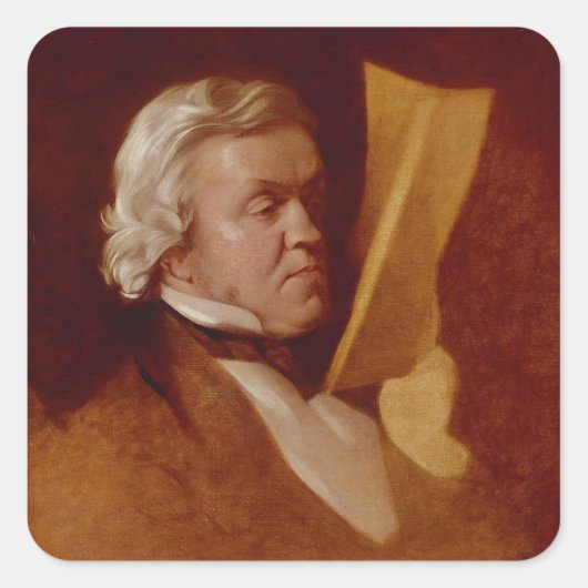William Makepeace Thackeray, c.1864 スクエアシール (正面)