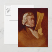 William Makepeace Thackeray, c.1864 ポストカード (正面/裏面)