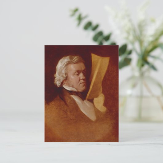 William Makepeace Thackeray, c.1864 ポストカード (スタンド正面)