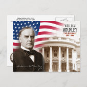 William McKinley – アメリカ合衆国第25代大統領 ポストカード (正面/裏面)