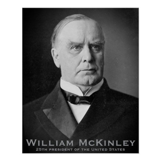 William McKinley、Tariff King、第25期米国大統領 ポスター (正面)