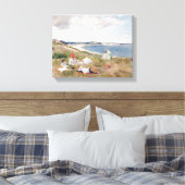 William Meritt Chaseによるアイドル時間 キャンバスプリント (インサイチュ (寝室))