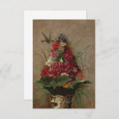 William Merritt Chase – ハンミンビルとの静物生活 エンクロージャーカード (正面/裏面)