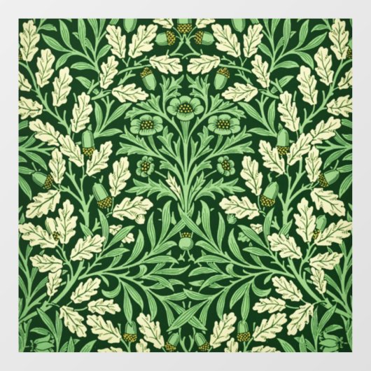 William Mirrors Acorns & Oak Leaves Spring Garden ウィンドウサイン (シート)