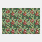 William Morisによるクリスマス ラッピングペーパーシート (正面)