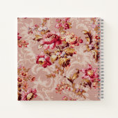 William Moris Botanical pattern with photoバラ ノートブック (裏面)