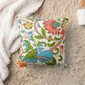 William Morrisによるカラフルヴィンテージパターン クッション (ブランケット)