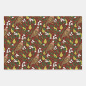 William Morrisによるクリスマス ラッピングペーパーシート (正面2)