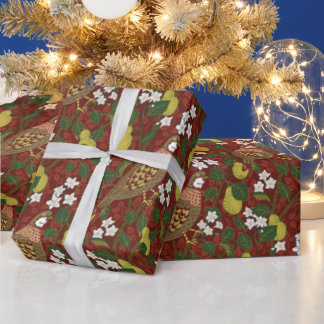 William Morrisによるクリスマス ラッピングペーパー