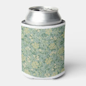 William Morrisによるグリーンイエロージャスミン 缶クーラー (缶正面)