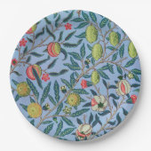 William Morrisによるザクロのパターン ペーパープレート (正面)