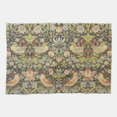 William Morrisによるストロベリー泥棒、ヴィンテージ・アート キッチンタオル (横)