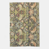 William Morrisによるストロベリー泥棒、ヴィンテージ・アート キッチンタオル (縦)